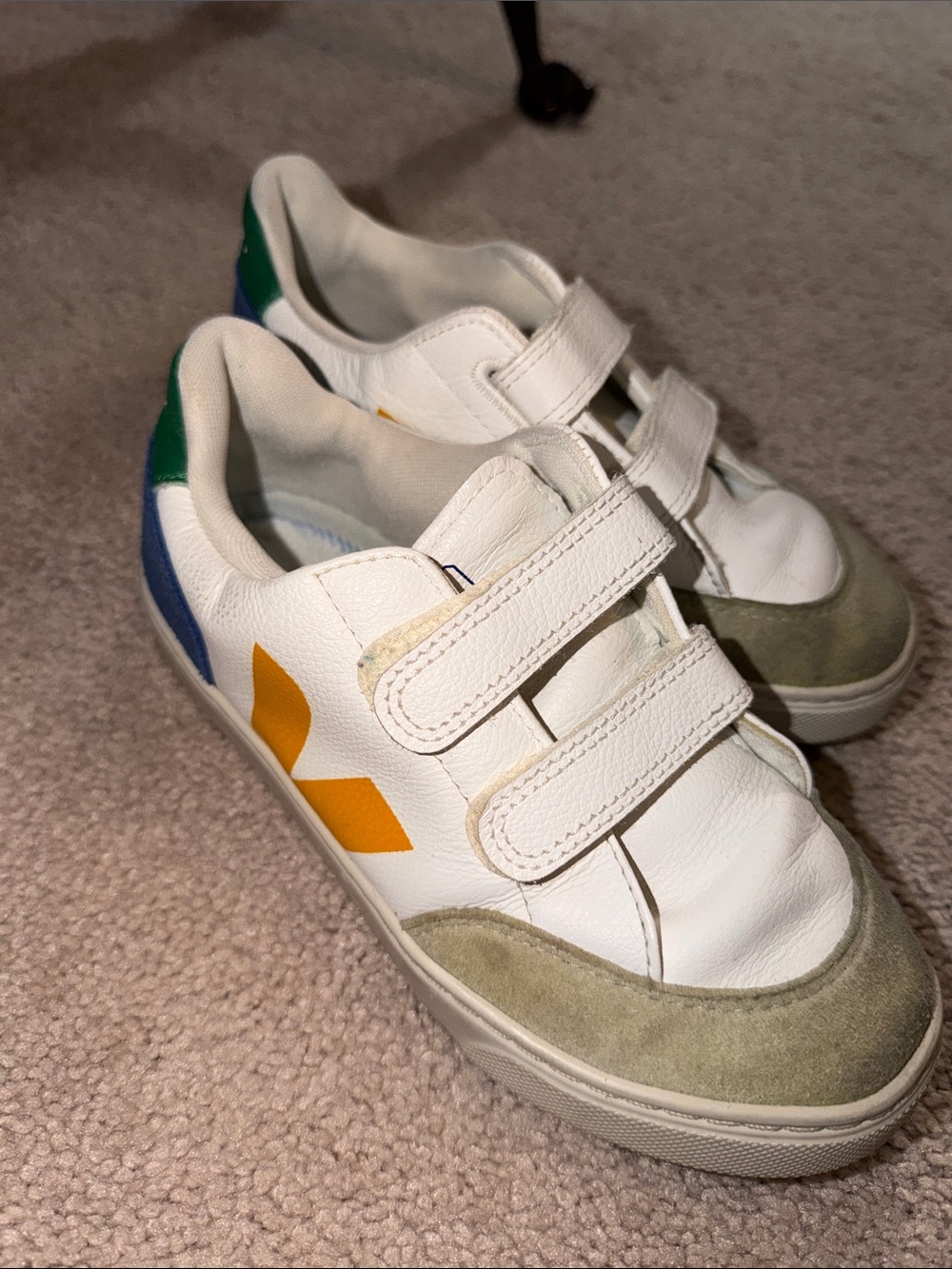 Veja hook and loop sneakers in size 3